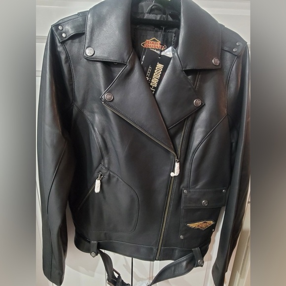 Harley-Davidson Women's 120th Anniversary Leather Biker Jacket